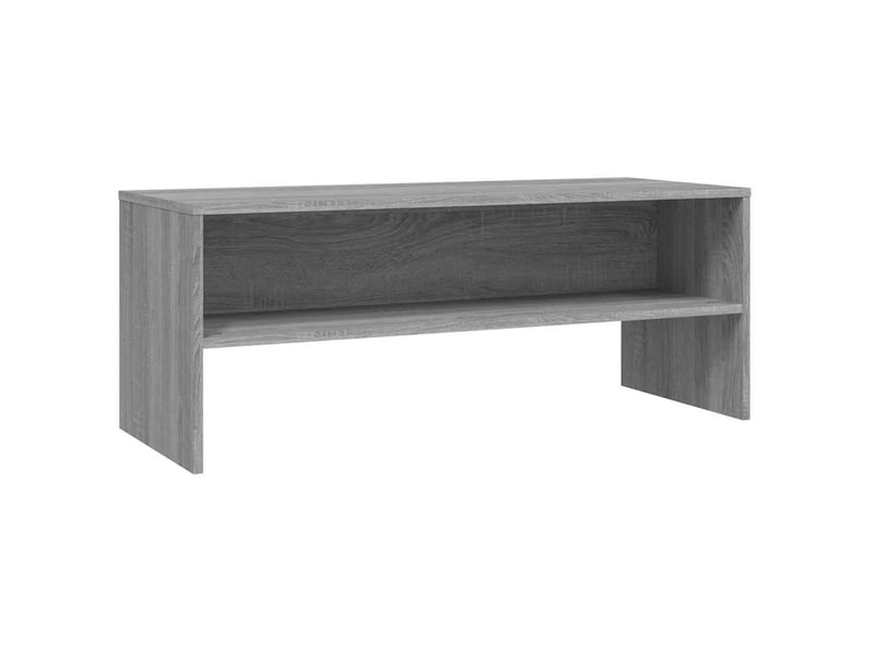  Meuble tv - banc tv - meuble de rangement sonoma gris 100x40x40 cm bois d'ingénierie  - Conforama A