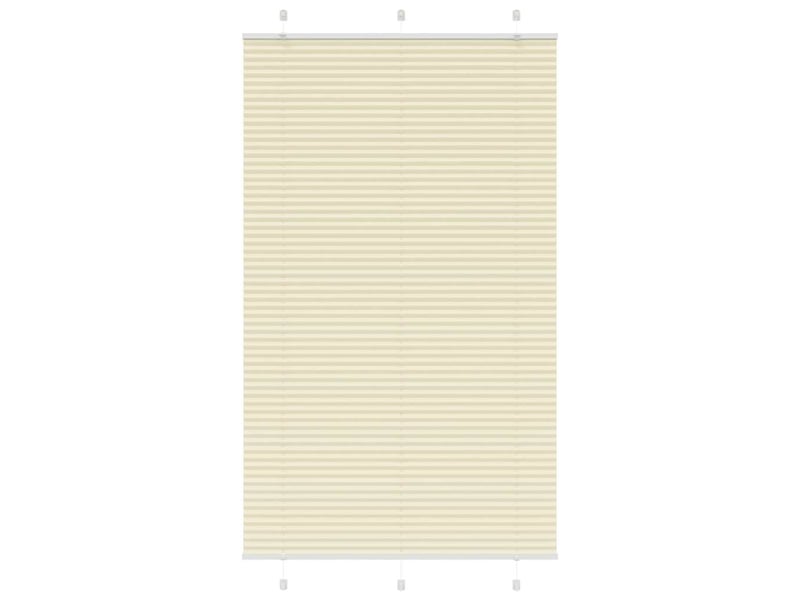  Store plissé, store de fenêtre crème 110x200cm largeur du tissu 109,4cm polyester cf46825  - Conforama B