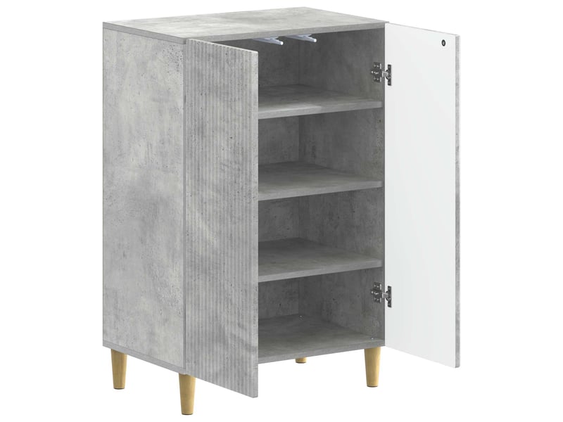  Meuble à chaussure, cabinet à chaussures arnhem 59,5x39,5x90 cm gris béton  - Conforama C