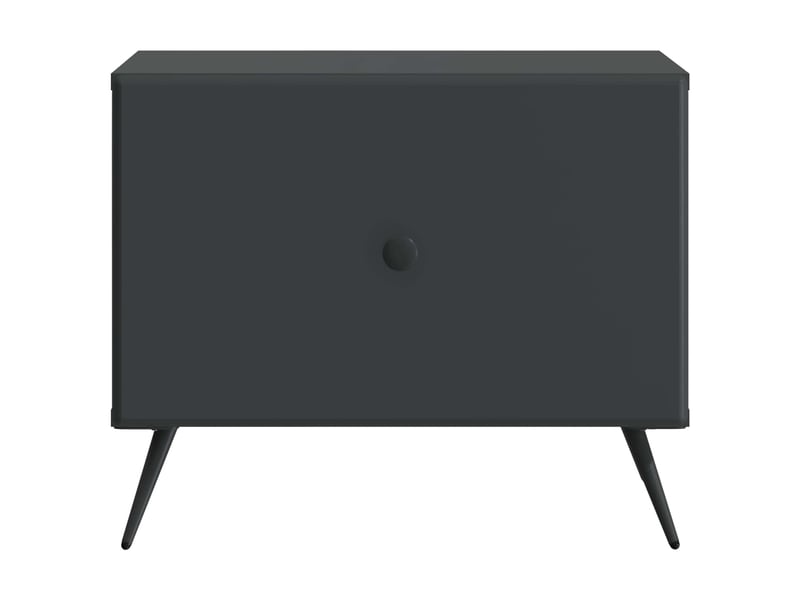 Table basse - table de salon - table à thé noir 49 x 50 x 40 cm bois d'ingénierie - Conforama E
