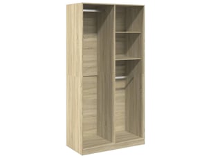Garde-robe chambre, armoire de rangement chêne sonoma 100x50x200 cm aggloméré shl26927