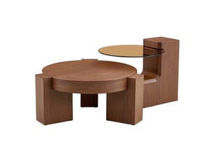 Table basse  coloris bois foncé AVELIO 