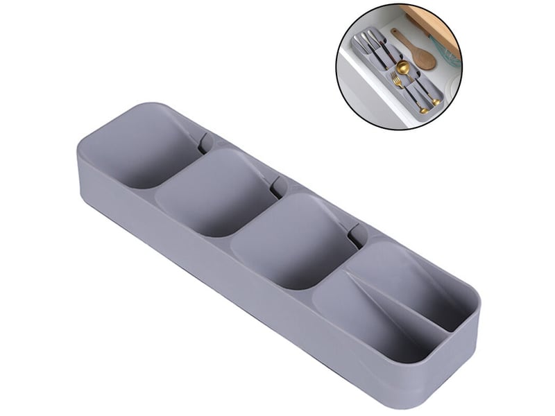  Boîte de rangement pour couverts compacte plateau de tiroir pour couverts meilleurs couteaux de cuisine organisateur de rangement pour ustensiles DAE-002984 - Conforama B