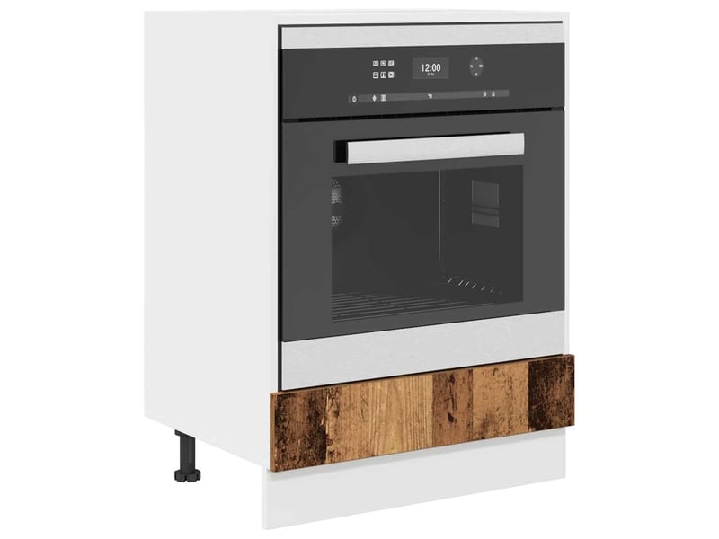  Meuble de rangement cuisine, armoire suspendue bois ancien bois d'ingénierie  - Conforama C
