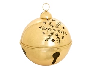 Grelot de noël en métal or d. 52 cm pour l'extérieur