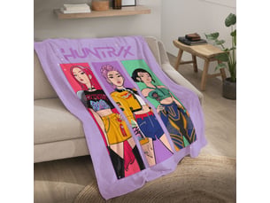 Plaid polaire imprimé, kpop demon hunters tour 110x140cm