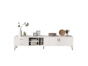 Meuble tv coloris blanc    