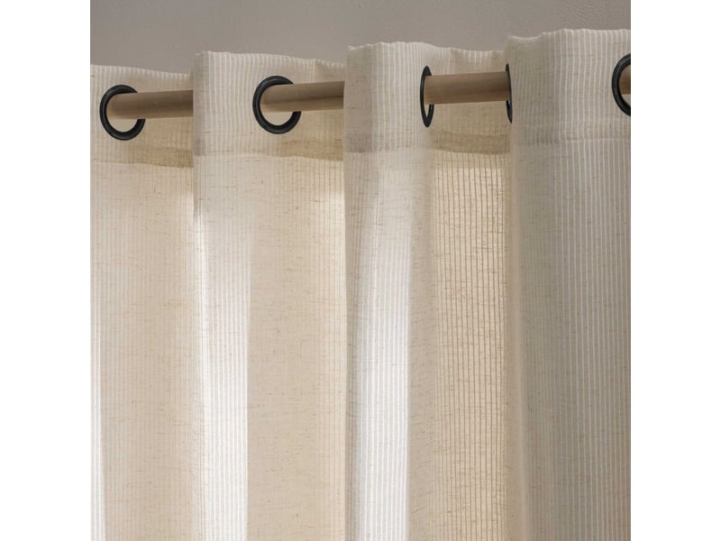  Rideau voilage à œillets sanya 140x280cm naturel  - Conforama B