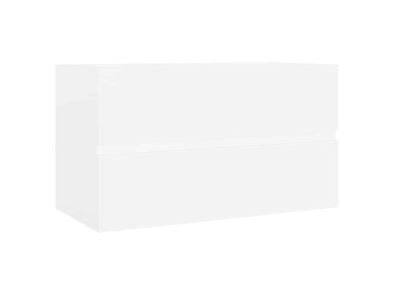  Armoire d'évier avec lavabo intégré blanc bois d'ingénierie shl3670  - Conforama C