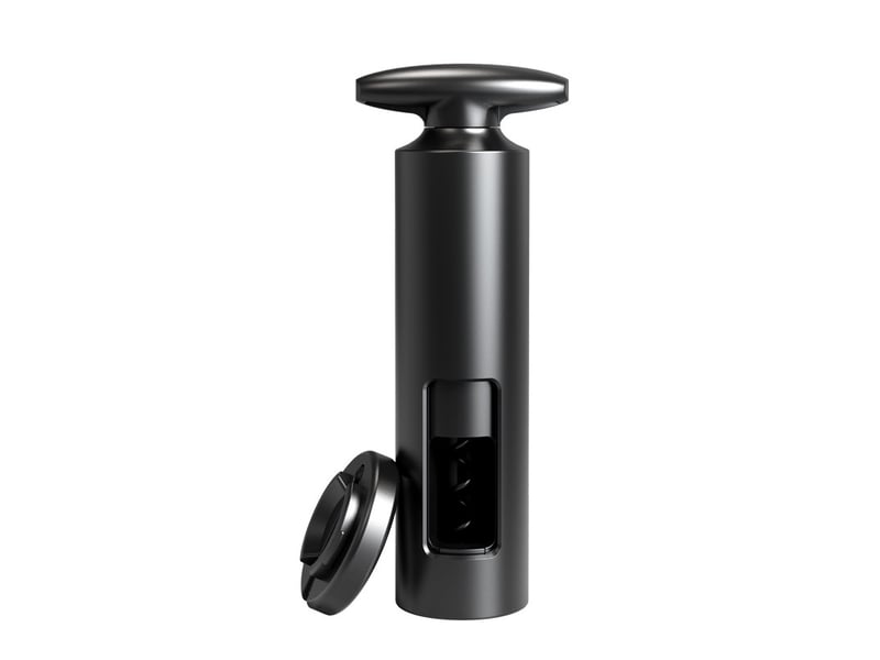  Tire-bouchon gamme classic en plastique noir – 4.1 x 6.4 x 16.5cm  - Conforama A