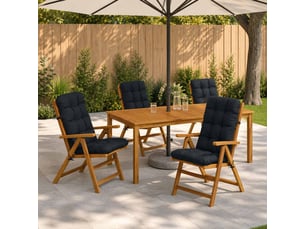 Lot de 6 coussins de chaise à dossier haut vianen cf59388