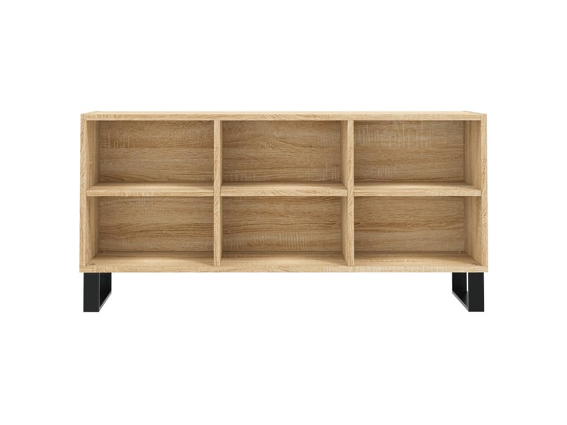  Meuble tv banc tv chêne sonoma 103,5x30x50 cm bois d'ingénierie  - Conforama D
