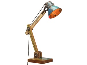 Lampe de bureau industrielle multicolore ronde 23x18x95 cm e27