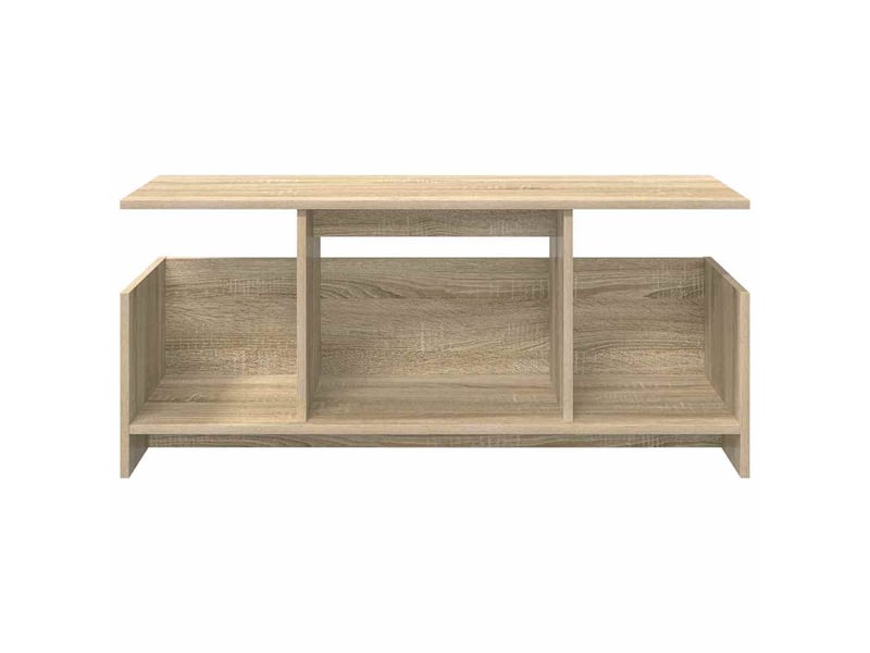  Meuble tv - banc tv - meuble de rangement 102 x 35 x 45 cm chêne sonoma bois d'ingénierie  - Conforama E