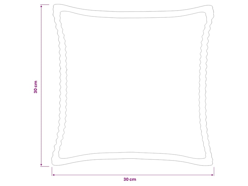  Lot de 6 housses de coussin houten marron 30 x 30 cm velours côtelé cf49844  - Conforama E
