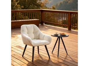 Fauteuil lounge moderne 1 place avec dossier, chaise d’appoint élégante pour salon