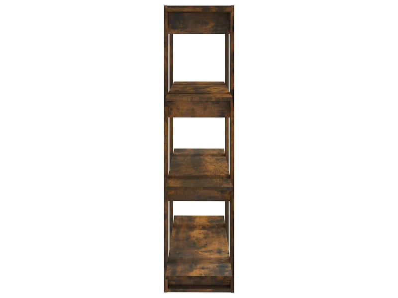  Bibliothèque, étagère de rangement chêne fumé 100x30x123,5 cm  - Conforama D
