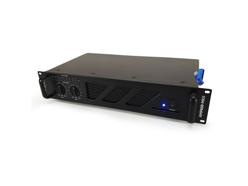Ibiza sound amp600-mkii amplificateur de sono 2 x 480w noir + clé usb 32 go