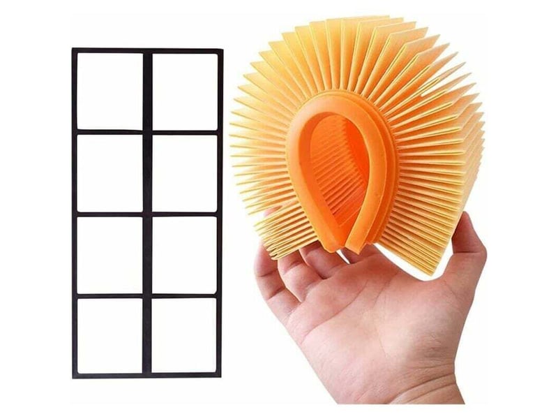  Enowelir filtre plissé plat 3 pièces pour aspirateur kärcher ad 3200 ad 3 premium ad 4 premium accessoire de remplacement  - Conforama B