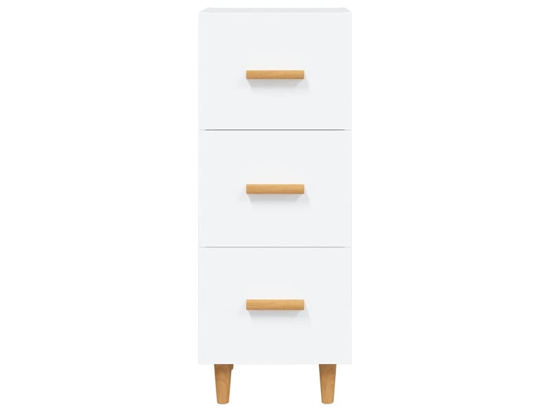  Buffet - bahut - meuble de rangement blanc 34,5x34x90 cm bois d'ingénierie  - Conforama E