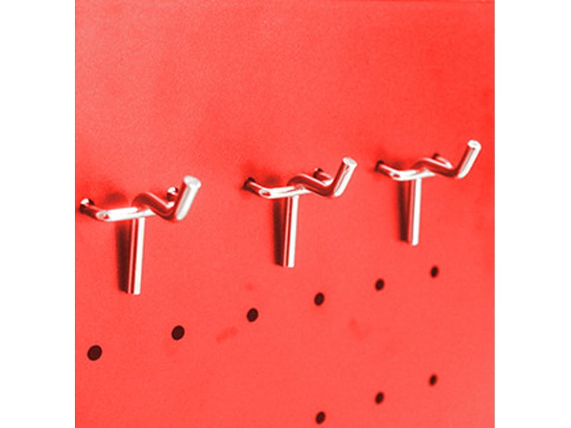  Meuble de rangement à 6 tiroirs verrouillables, roulettes avec freins pour garage, acier rouge, 58,6 × 37,5 × 71,8 cm  - Conforama C