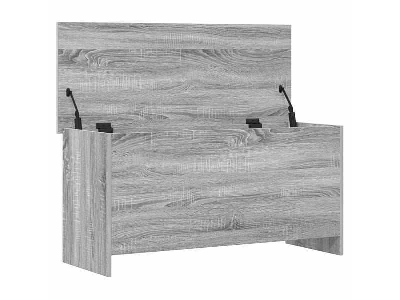 Coffre de rangement avec stockage sonoma gris 100x40x50 cm - Conforama E