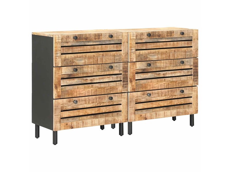  Armoires de rangement 2 pcs 120 x 33 x 75 cm multicolore shl9857  - Conforama A