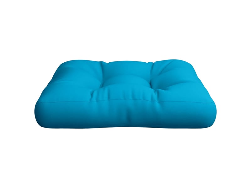  Coussin de palette, coussin de chaise, coussin de canapé bleu 60x60x12 cm tissu cf55299  - Conforama E