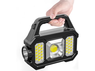 Affichage de la puissance puissance de sortie lampe de travail batterie au lithium intégrée charge usb et charge solaire smd cob led torche