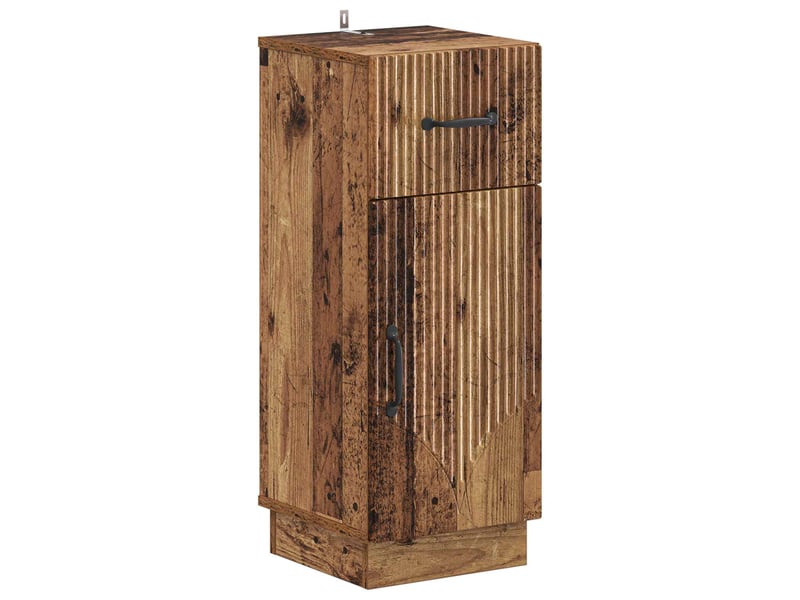  Ensemble de meuble de salle de bain 3 pièces hoorn bois ancien cf63469  - Conforama C