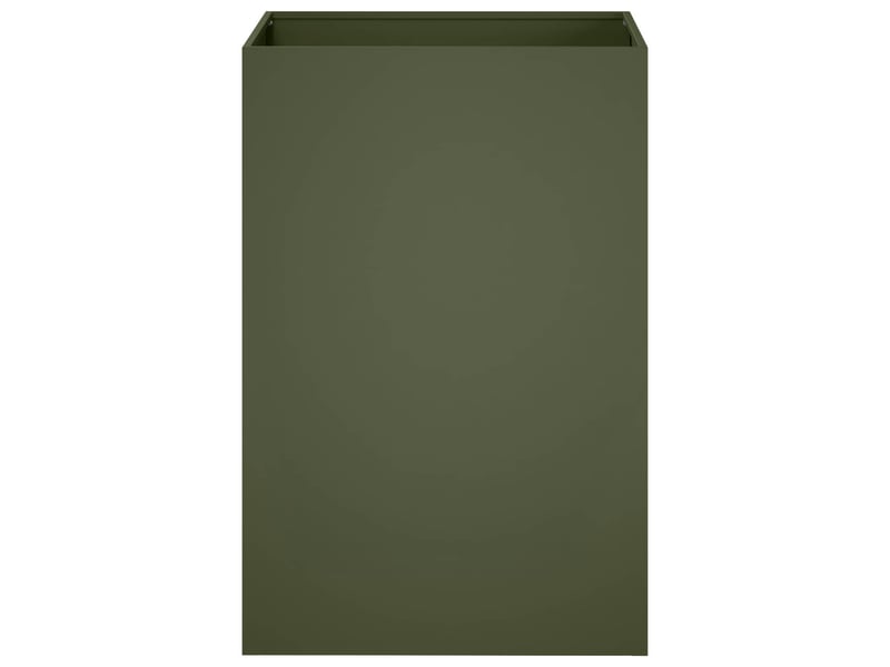  Jardinière - cache-pot de jardin vert olive 40 x 40 x 75 cm  - Conforama C