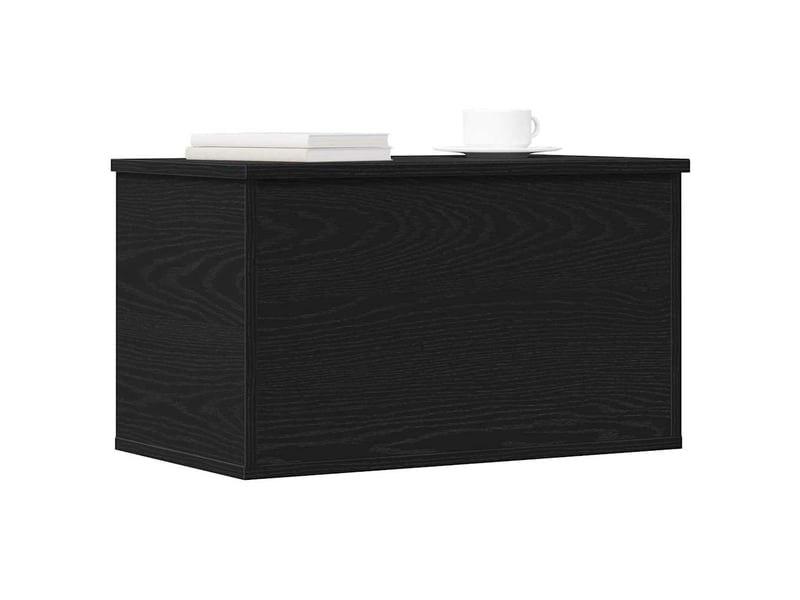  Boîte de rangement, coffre de rangement chêne noir 60x35x35 cm bois d'ingénierie  - Conforama C