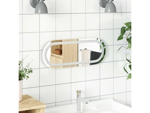 Miroir de salle de bain, miroir de toilette à led 40x15 cm ovale cf62494