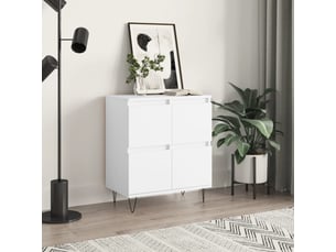 Buffet - bahut - meuble de rangement blanc 60x35x70 cm bois d'ingénierie