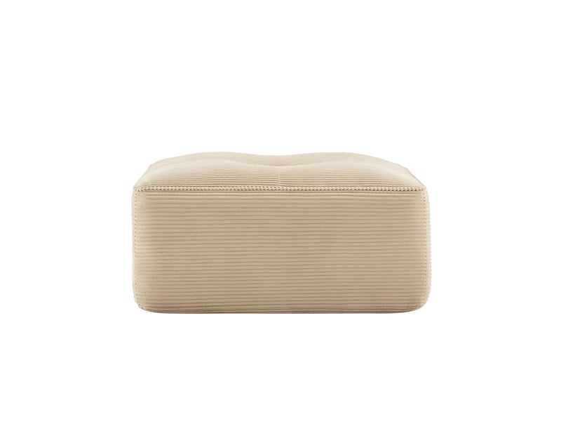 Ottoman cordelia en velours côtelé -beige SF2025005004 - Conforama A