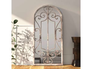 Miroir  à fixer coloris beige <strong></strong>  <strong></strong> - 100 cm x 45 cm