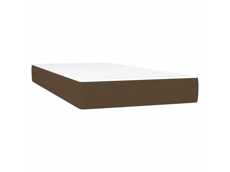  Matelas de lit à ressorts ensachés fermeté moyenne marron foncé 120x190x20 cm  - Conforama A