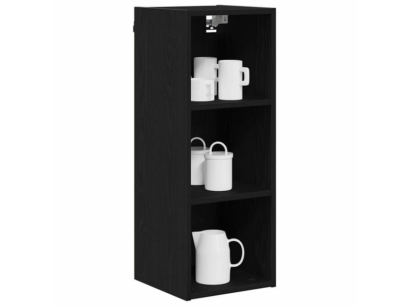 Meuble de rangement cuisine, armoire suspendue chêne noir 30x29,5x80cm - Conforama C
