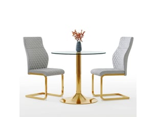 Ensemble table rond(e)  2 chaise(s)    