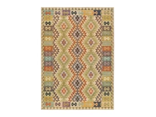 Tapis lavable antidérapant ethnique multicolore, 120 x 170 cm