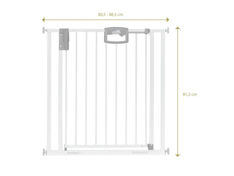  Barrière de porte à pression easylock plus métal  216,5 cm - 224,5 cm blanc SET4792_0095VS_0096VS - Conforama B