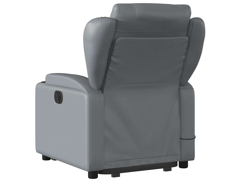  Fauteuil inclinable de massage, fauteuil relax gris similicuir shl9964  - Conforama E