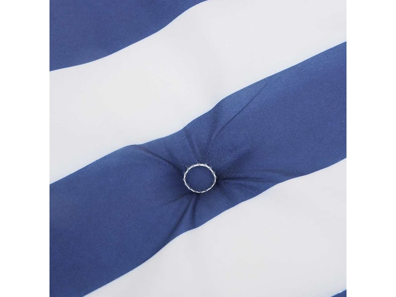  Coussin de banc de jardin, coussin d'assise rayures bleues et blanches 200x50x3cm cf52786  - Conforama E
