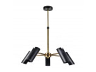 Fabrilamp marrakech, lampe, moderne, 5xgu10, noircuir, 36-58 x 58 x 58 cm