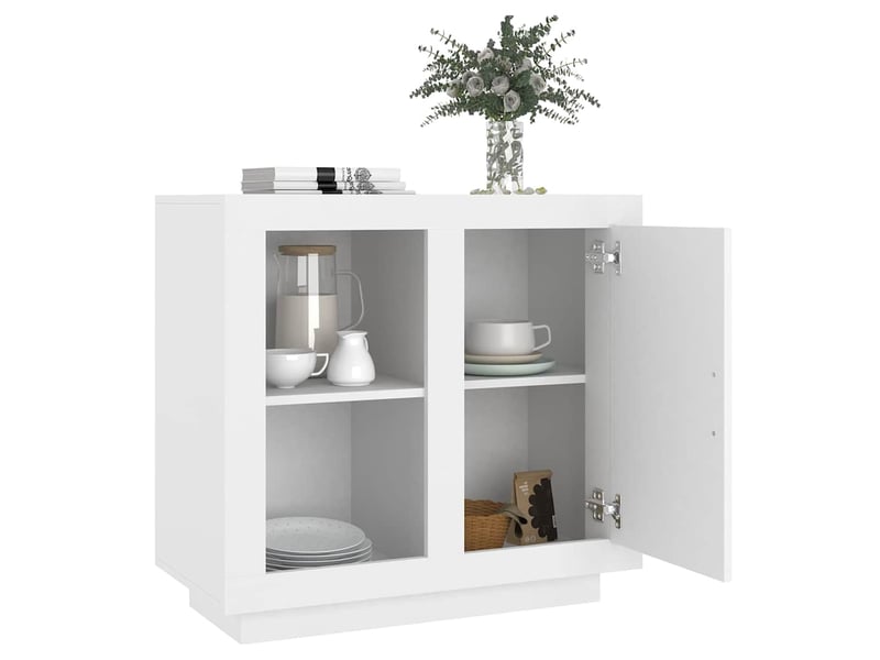  Buffet - bahut - meuble de rangement blanc 80x40x75 cm  - Conforama D