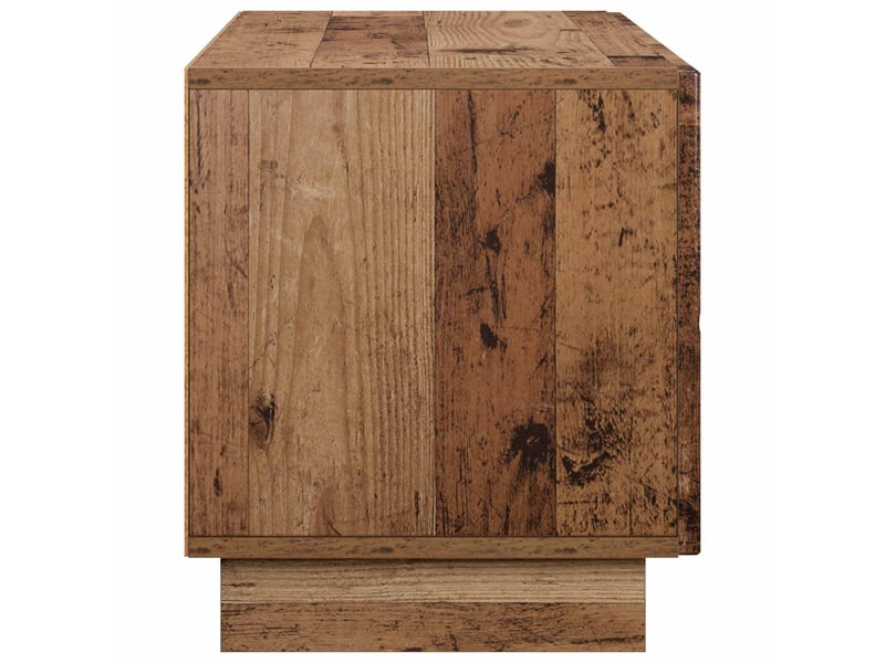  Meuble tv moderne, banc tv 90x34,5x40 cm bois ancien bois d'ingénierie shl46052  - Conforama E