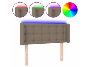 Tete de lit A poser largeur 83 cm   taupe