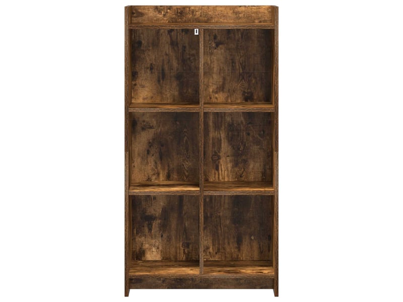  Bibliothèque, étagère de rangement chêne fumé 59 x 30 x 111 cm bois d'ingénierie  - Conforama D