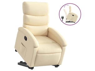 Fauteuil fixe  <strong></strong> Tissu beige