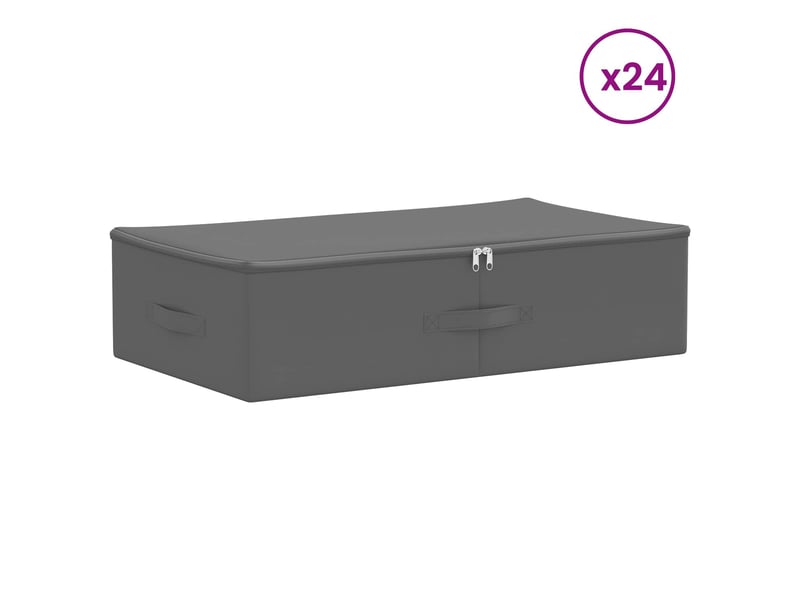  Boîte de rangement 24 pcs tissu intissé 70x40x18 cm 50,4 l shl21033  - Conforama C